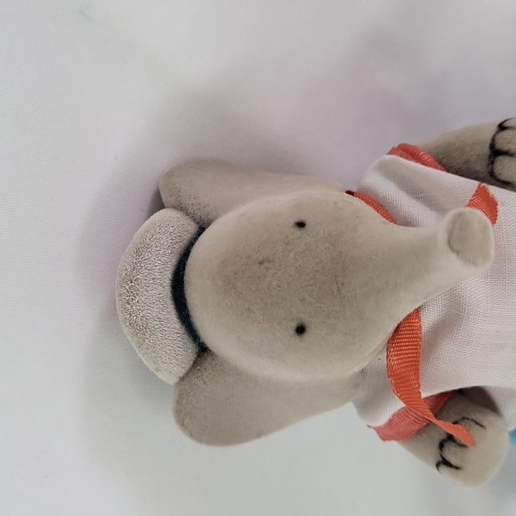 Babar Flocked Elephant Sailor with swim tube vintage 60s? Rare - Picture 4 of 9